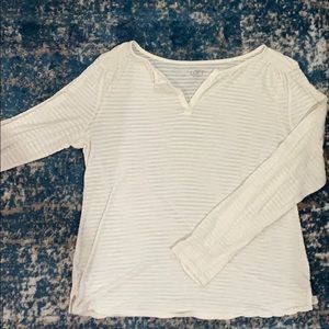 Off-White Long-Sleeve Loft Tee